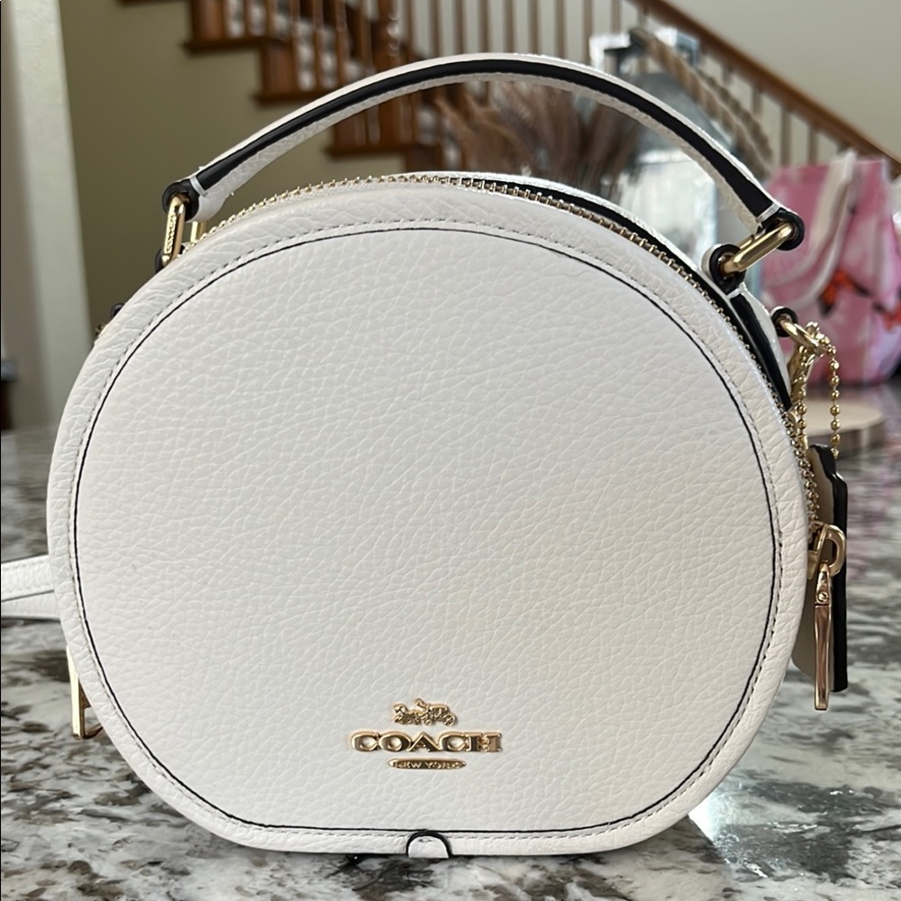 Coach White Mini Leather Bag